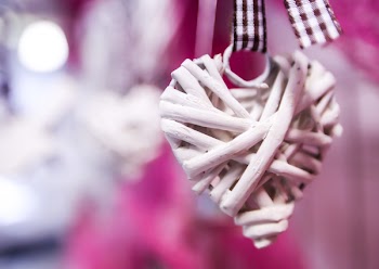 Close-up of Heart Hanging