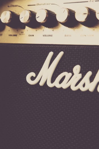 Close Up of Marshall Amplifier