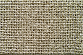 Close-Up of Natural Jute Burlap Fabric