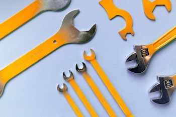 Close Up Of Painted Tools