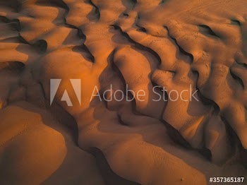 Close up of pattern on sand dunes