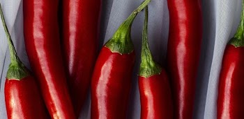 Close Up On Spicy Hot Peppers