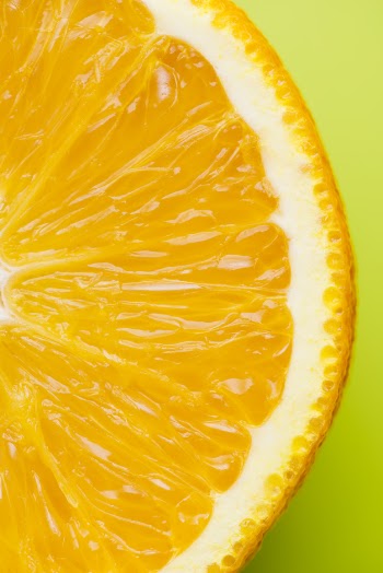 Close up orange background