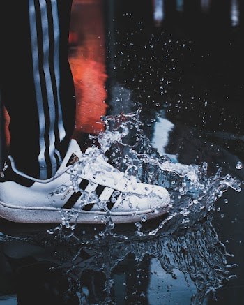 Close-Up Photo Of Adidas Shoe