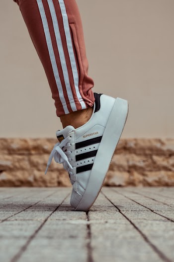 Close-Up Photo Of Adidas Shoes