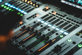 Close-Up Photo Of Audio Mixer