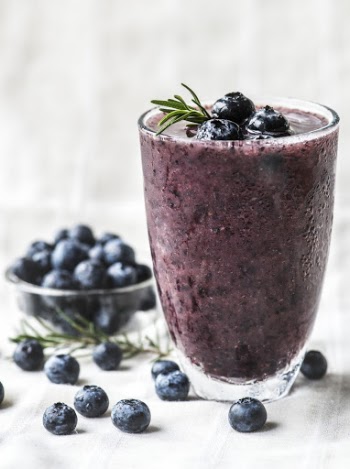 Close-Up Photo of Blueberry Smoothie