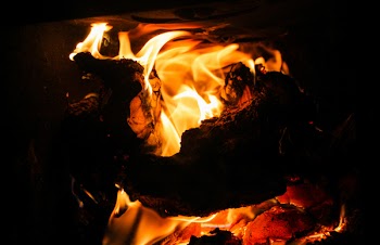 Close-up Photo Of Bonfire