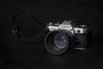Close-Up Photo of Canon Camera
