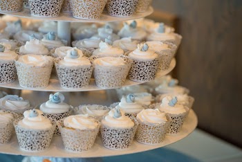 Close-up Photo of Cupcakes on Cupcake Rack