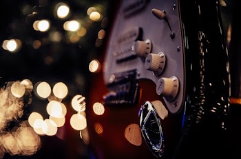 Close-Up Photo of Electric Guitar