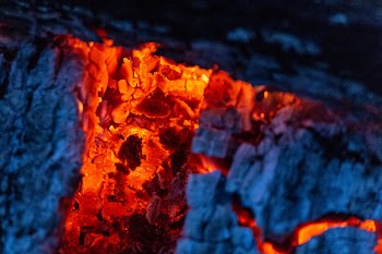 Close-up Photo Of Firewood Burning