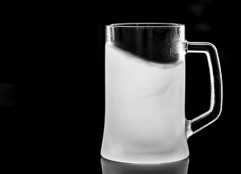 Close-Up Photo of Frozen Mug