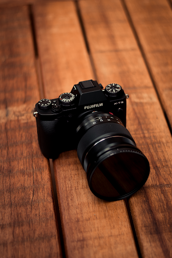 Close-Up Photo of Fujifilm Camera