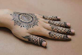 Close-Up Photo Of Hand With Tattoos