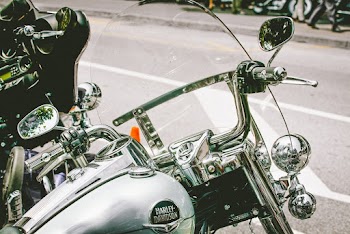 Close-Up Photo of Harley Davidson Motorcycle