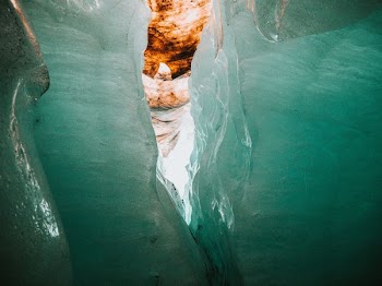 close up photo of ice glacier