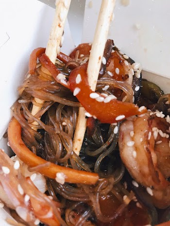 Close-Up Photo of Japchae