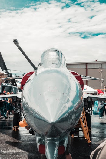 Close-up Photo of Jet Fighter Nose