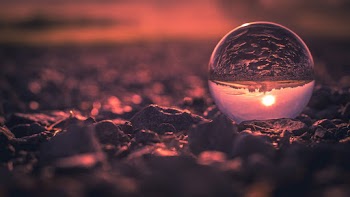 Close-Up Photo of Lensball