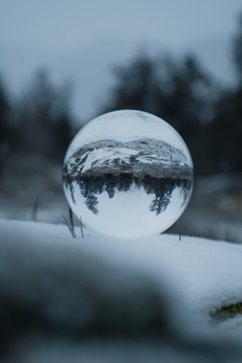 Close-Up Photo of Lensball