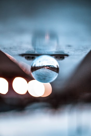 Close-Up Photo of Lensball
