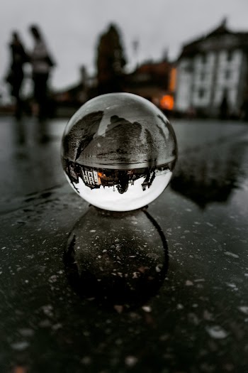 Close-Up Photo of Lensball