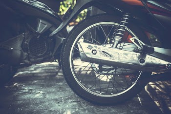 Close-Up Photo of Motorcycle