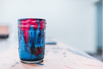 Close-Up Photo Of Paint On Cup