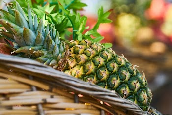 Close-Up Photo Of Pineapple