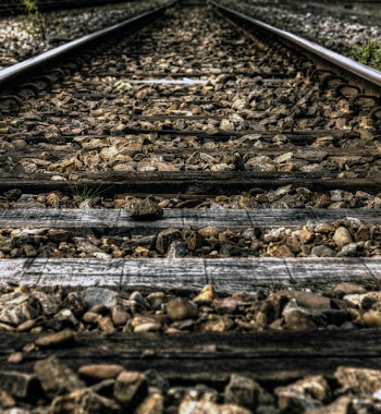 Close-up Photo of Railway