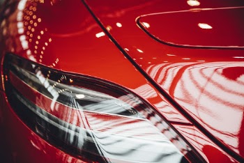 Close-Up Photo of Red Car