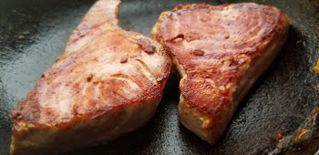 Close-Up Photo Of Salmon Steak