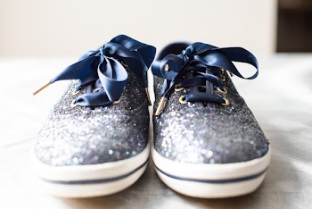 Close-Up Photo of Shoes With Glitters