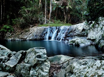 Close-up Photo of Small Waterfalls