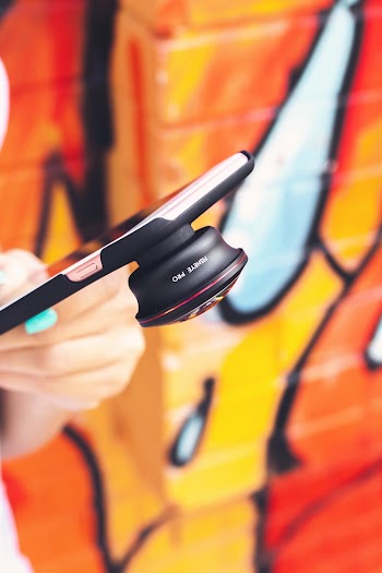 Close-Up Photo of Smartphone With Fisheye Lens