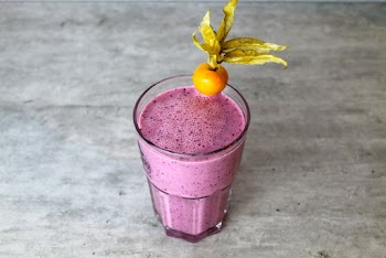 Close-Up Photo of Smoothie in Drinking Glass
