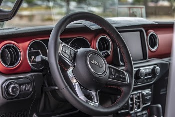 Close-Up Photo of Steering Wheel