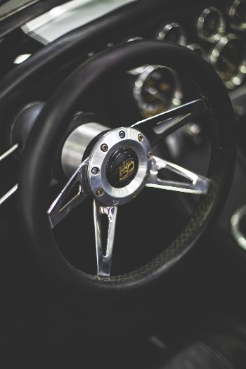 Close-Up Photo Of Steering Wheel