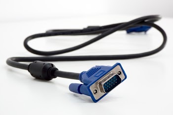 Close-Up Photo of Vga Cable