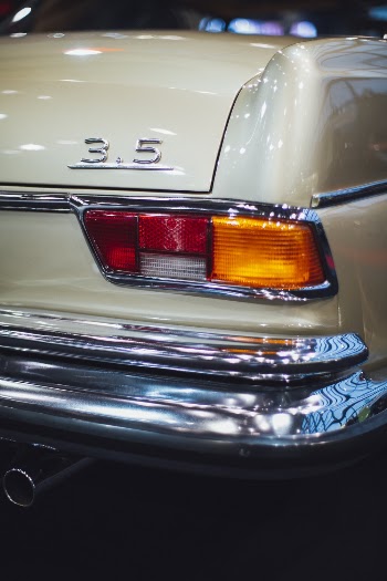 Close-Up Photo of Vintage Car