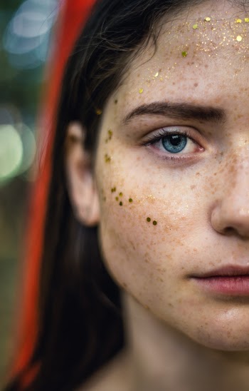 Close-Up Photo of Woman's Face