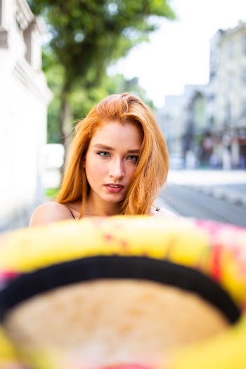 Close-Up Photo of Woman's Face With Red Hair
