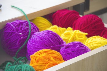Close-up Photography of Colorful Yarns