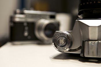 Close Up Photography of Gray and Black Camera