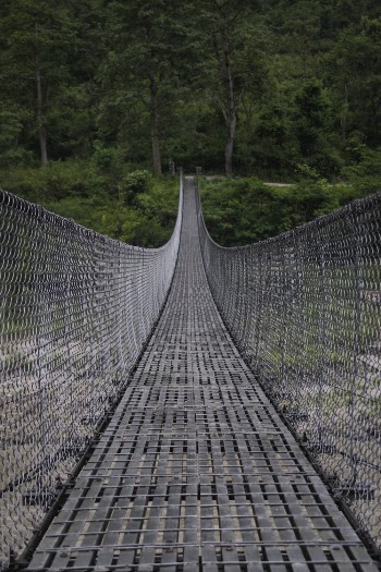 Close-up Photography of Gray Bridge 
