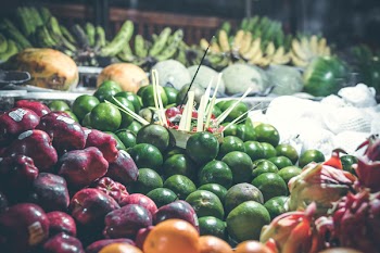 Close-up Photography of Green and Red Fruit Lot