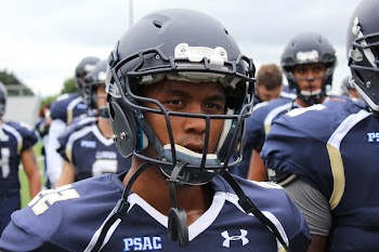 Close-up Photography of Psac Football Player