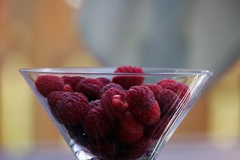 Close-Up Photography of Raspberries in Cocktail Glass