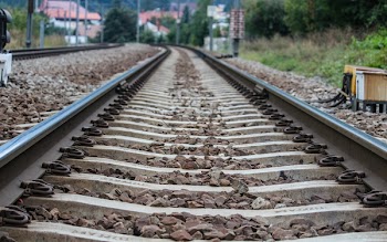 Close-up Photography of Train Rails
